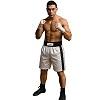 FIGHT-FIT - Box Shorts Long / Weiss-Schwarz