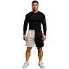 FIGHT-FIT - Fitness Shorts / Schwarz-Weiss