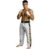 FIGHT-FIT - Kick-Boxing Hosen / Satin / Weiss