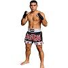 FIGHTERS - Muay Thai Shorts / Schwarz-Weiss