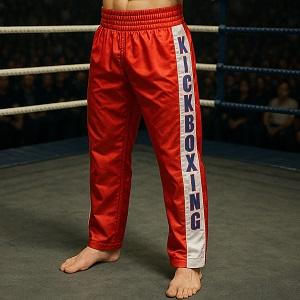 FIGHT-FIT - Kick-Boxing Hosen / Satin / Kick-Boxing / Rot / Medium